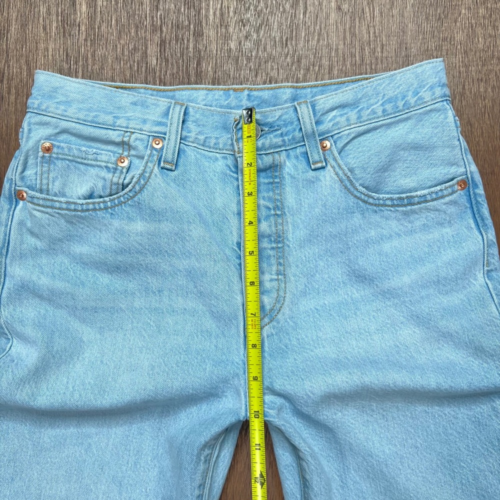 Vintage Levis 501 BIG E Light Wash Straight Leg Jeans W28 L26 A8746-0000 - Picture 9 of 15
